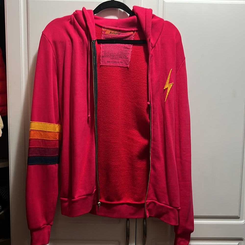 New with tags Aviator Nation pink hoodie